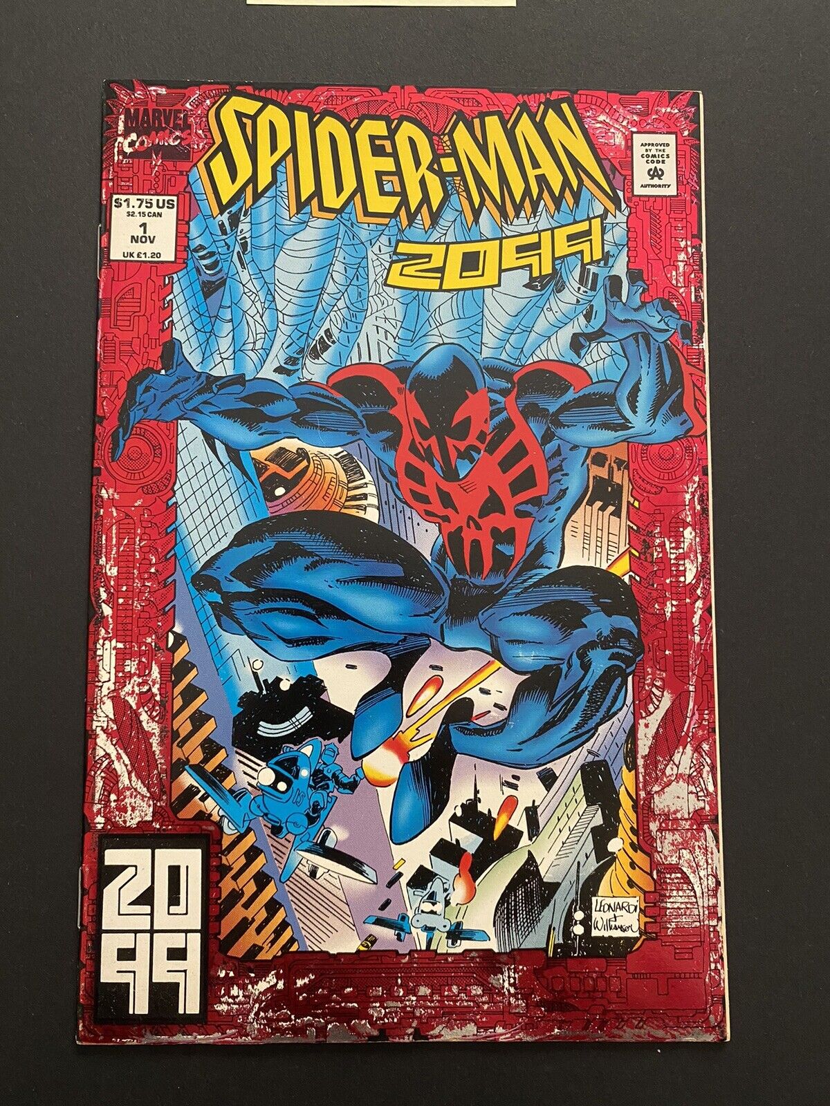 Spider-Man 2099 1, insanely rare foil error variant. 1 of 2 on ebay. NM. 