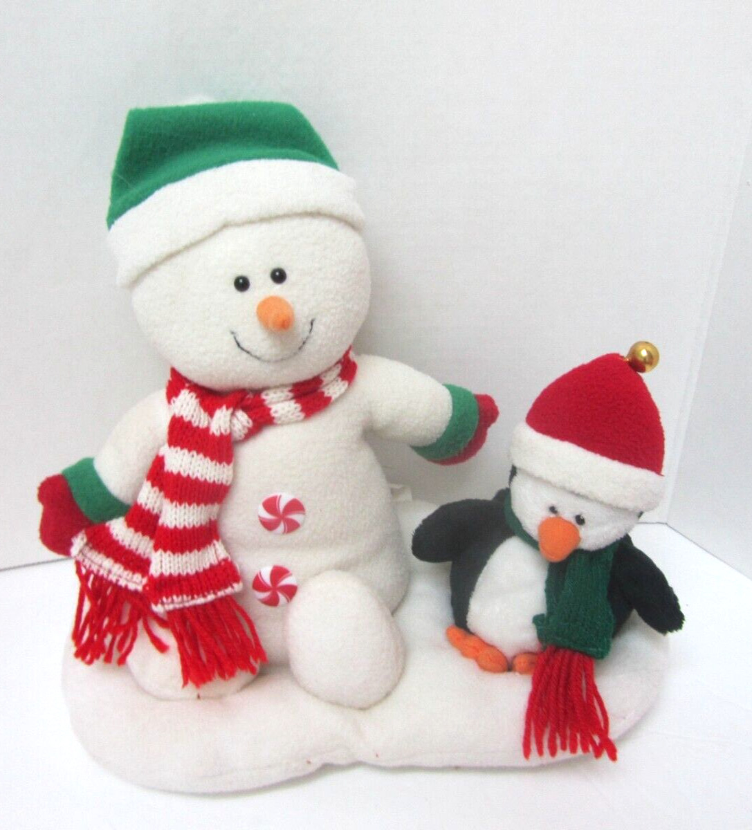 2005 Jo-Ann Stores Musical Snowman Penguin Animated Plush SEE VIDEO