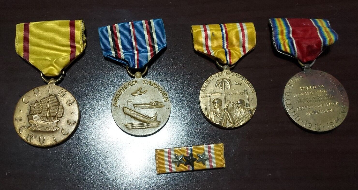 MILITARIA WWII MIXED CAMPAIGN SERVICE MEDALS LOT
