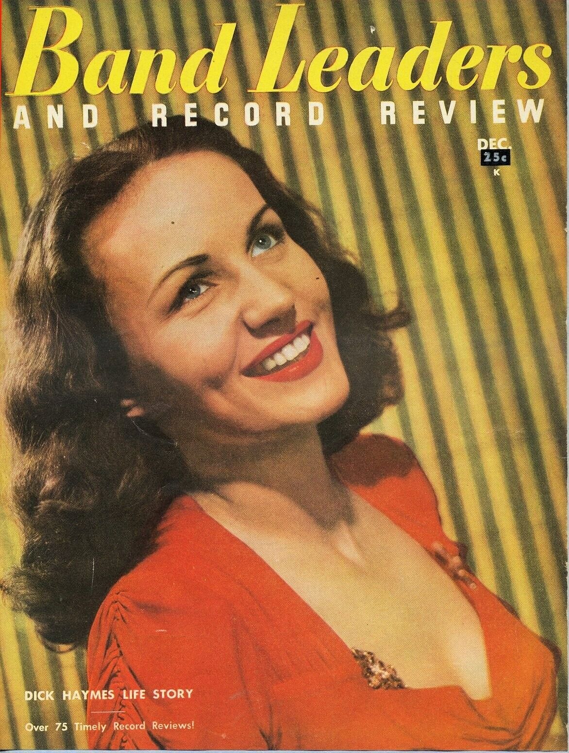 1946 Original Magazine Cover Page Pop Singer Patti Clayton