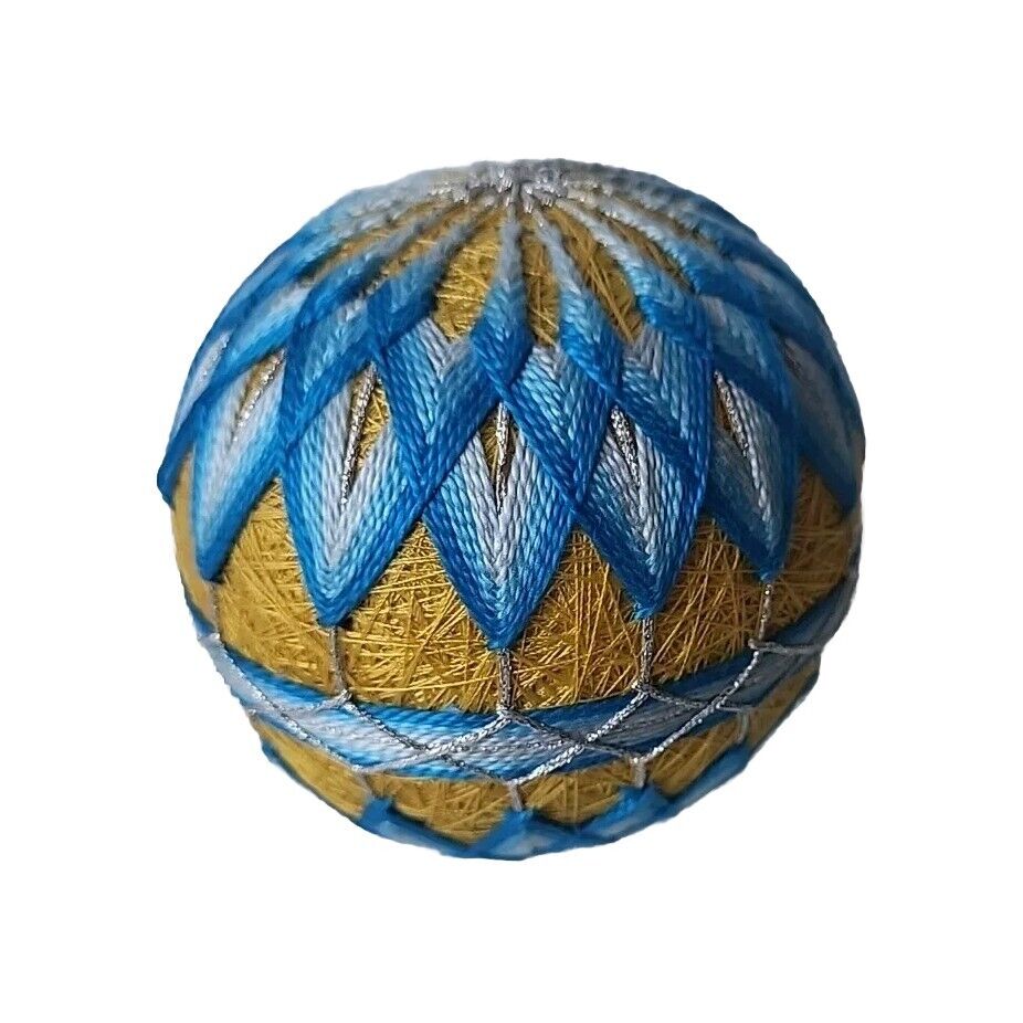 Vintage Japanese Traditional Handcraft Temari Ball Culture Craft Thread Fractals