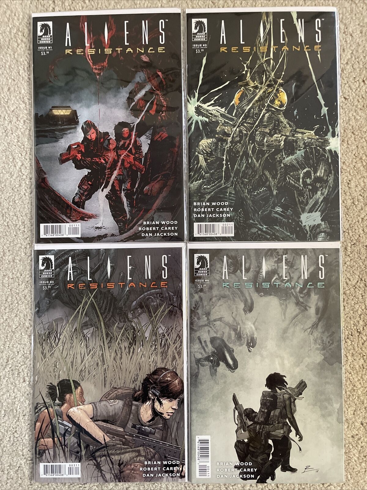 Aliens Resistance #1-4 Cover A Complete Series Set 2018 Dark Horse Comics Lot