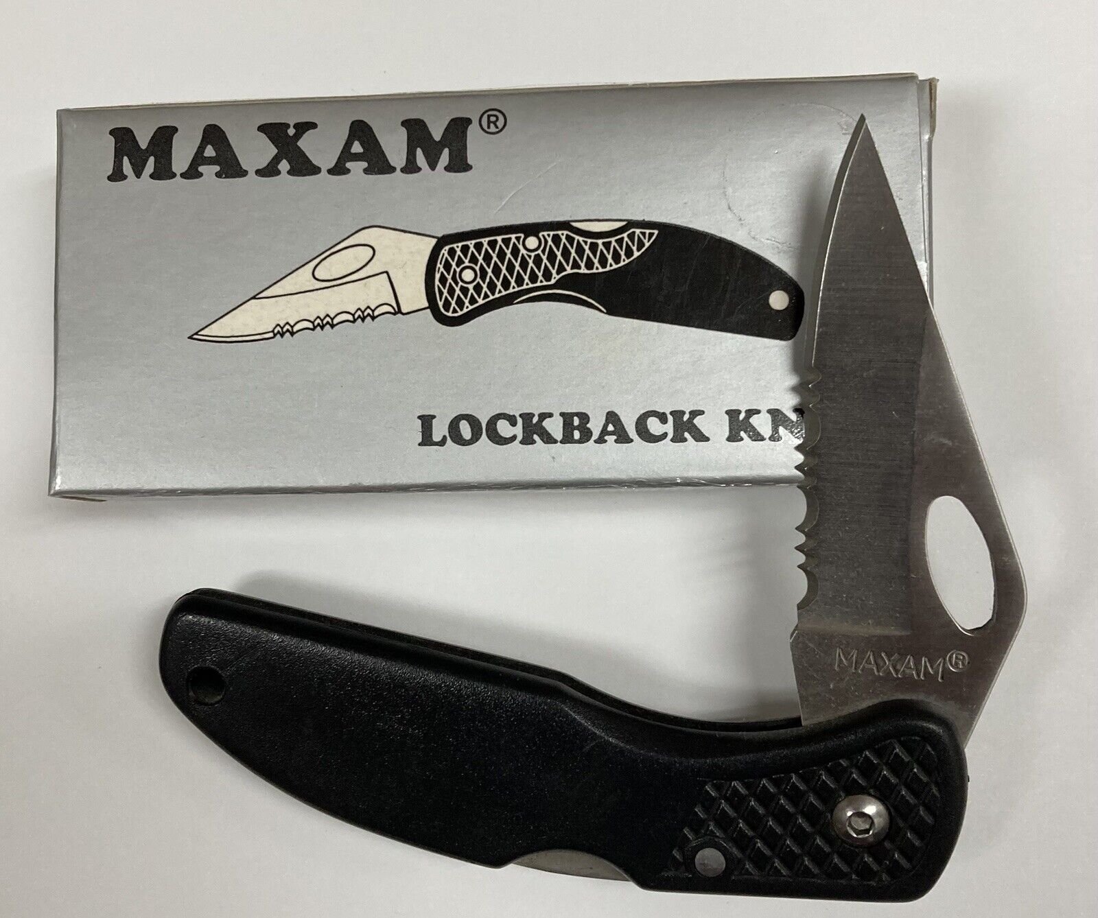 pocket knife maxam lockback