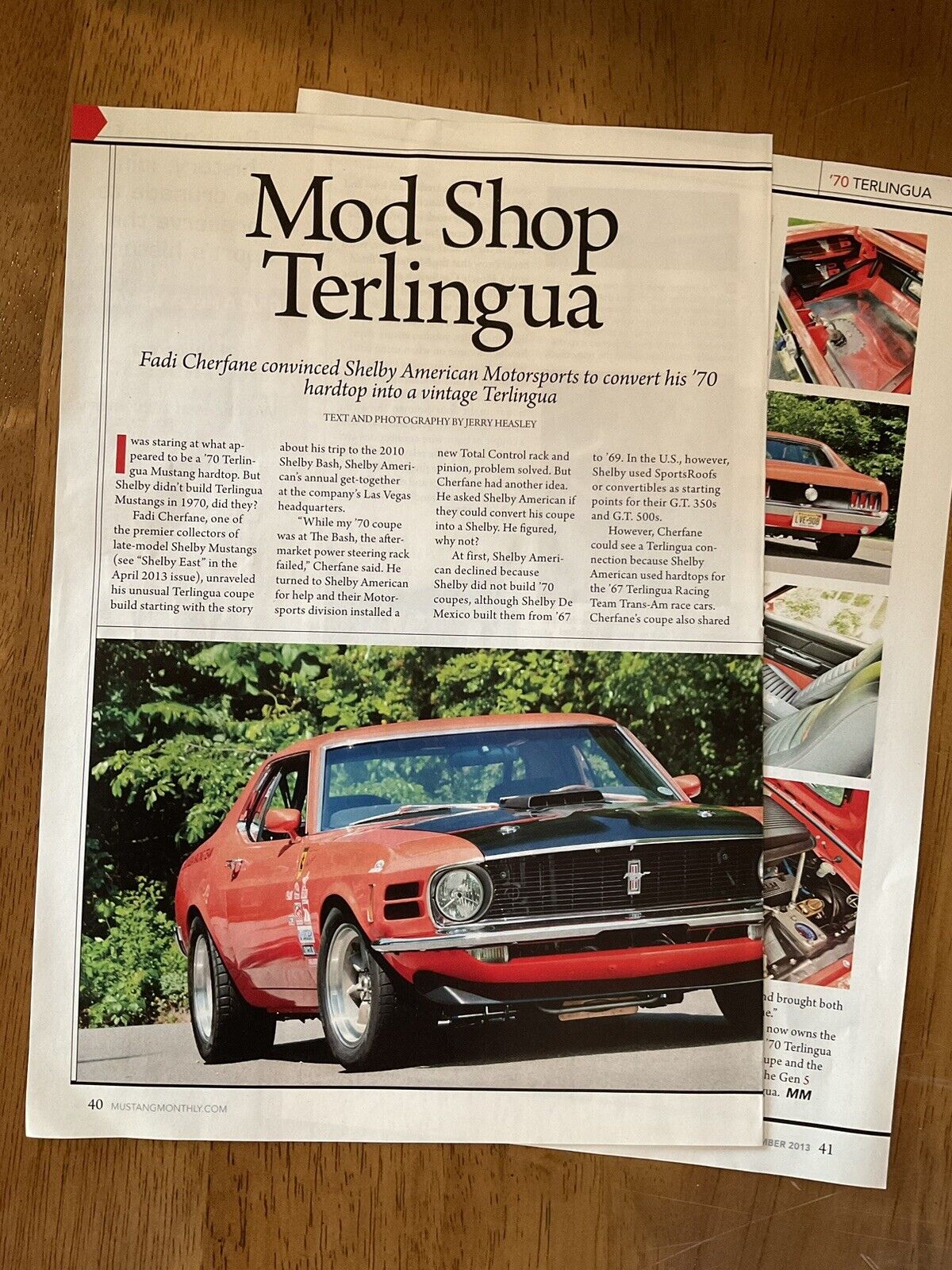 1970 Ford Mustang Hardtop Terlingua Conversion  Original 2013 Article AR-1
