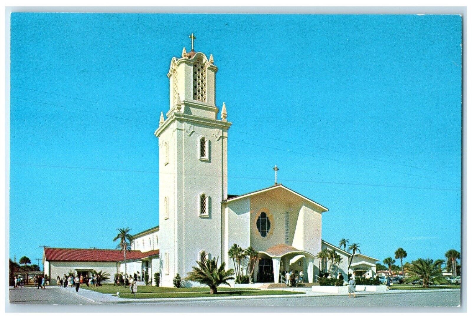 c1960 St. John\'s Catholic Church Avenue Blind  St. Petersburg Florida Postcard