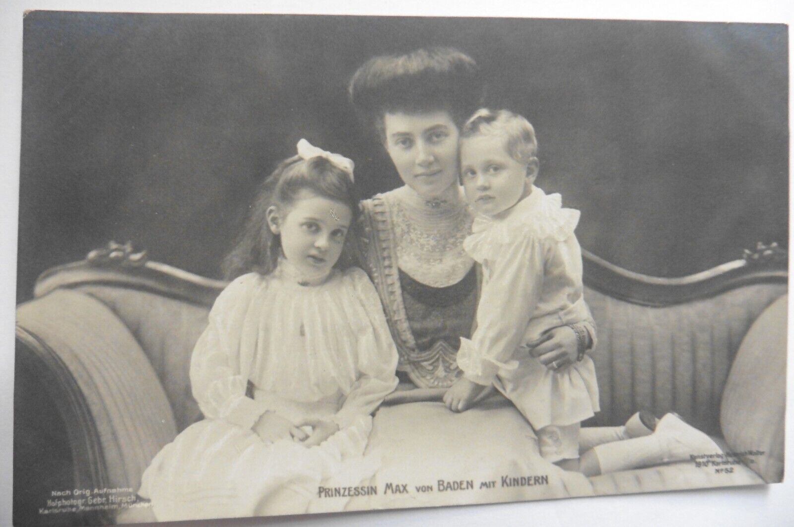 CPA AK Princess Max of Baden with children née Marie-Louise de Hanover c1908