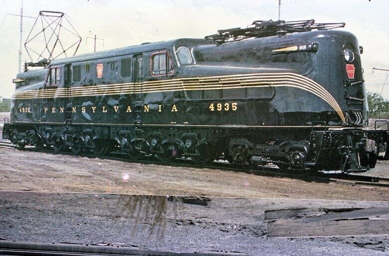 PRR pennsylvania railroad GG-1 4935  mounted negative