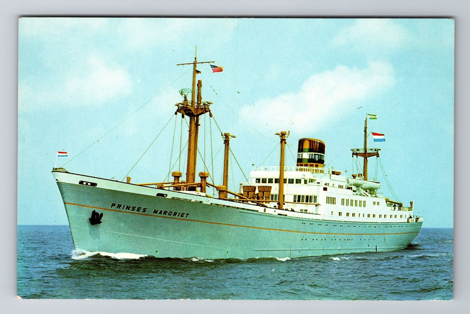 Holland America Line, Ship, Transportation, Antique, Vintage Souvenir Postcard