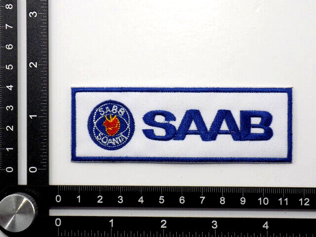 SAAB EMBROIDERED PATCH IRON/SEW ON ~4-1/8\