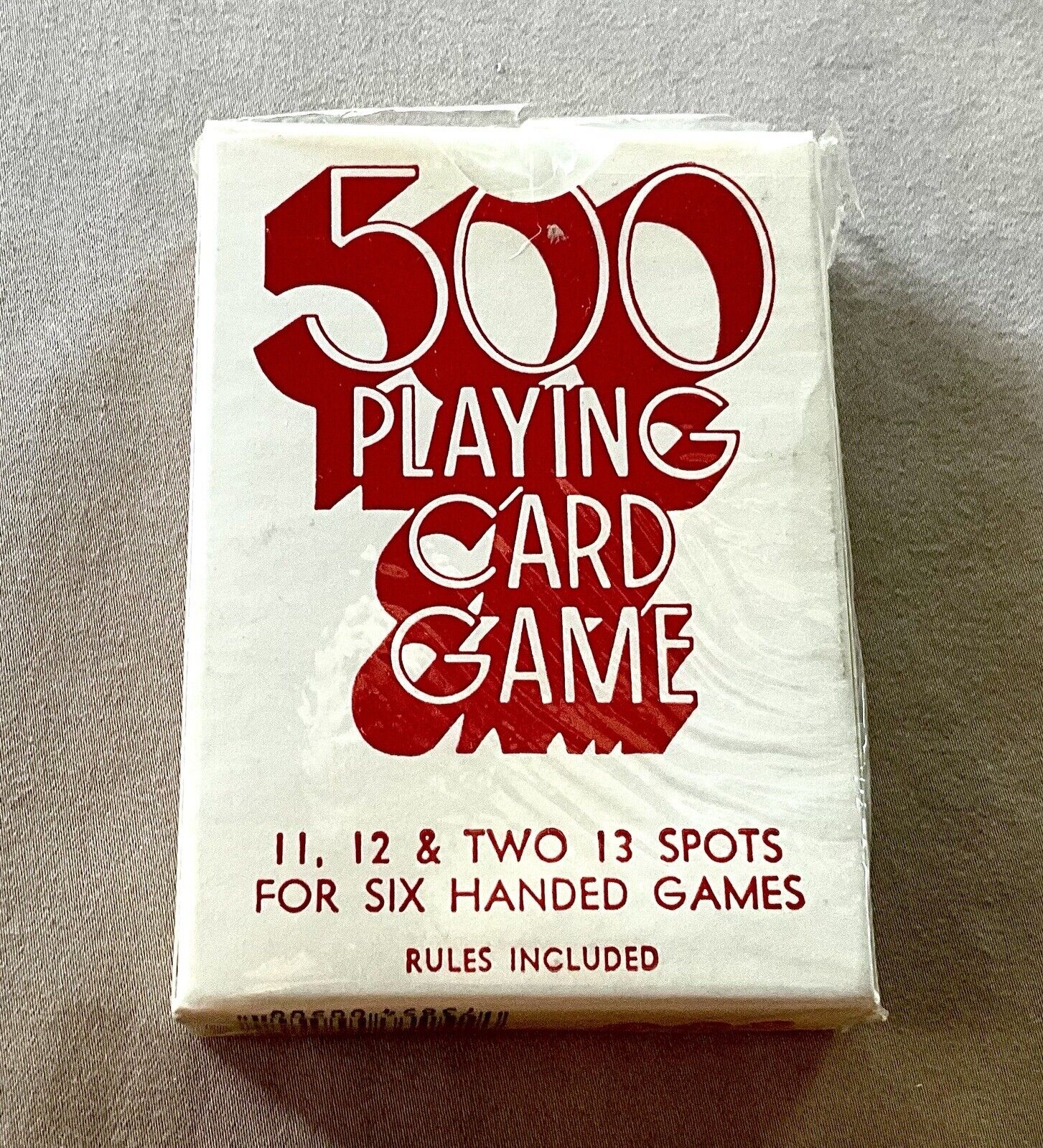 Vintage USPC ~ “500 Playing Card Game” ~ 11, 12 & Two 13 Spots ~ New