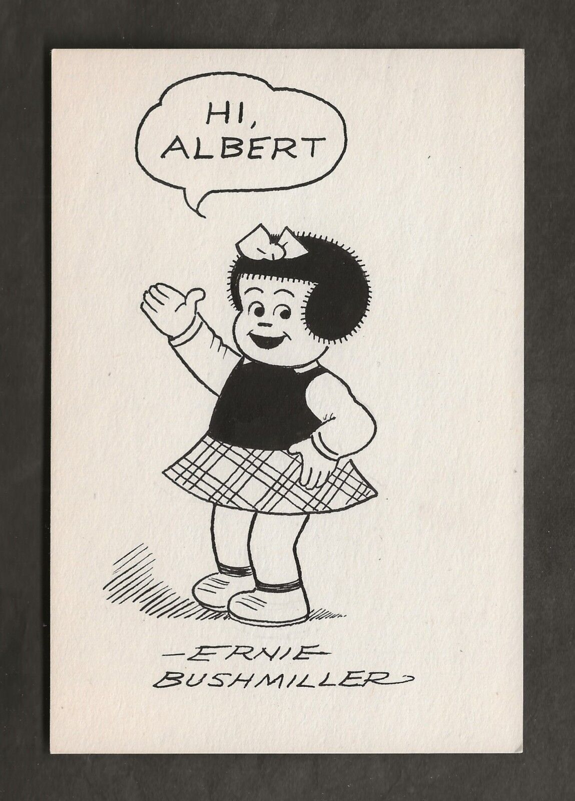 1950\'S ERNIE BUSHMILLER ORIGINAL NANCY COMIC ART