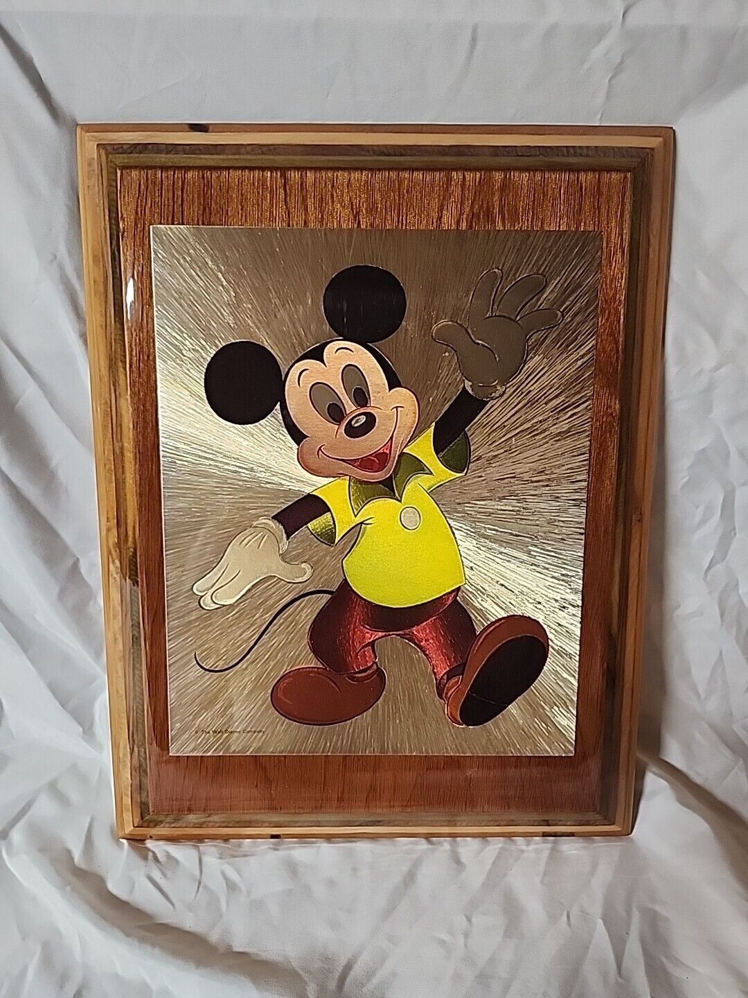 Mickey Mouse Foil Art Plaque Picture Walt Disney