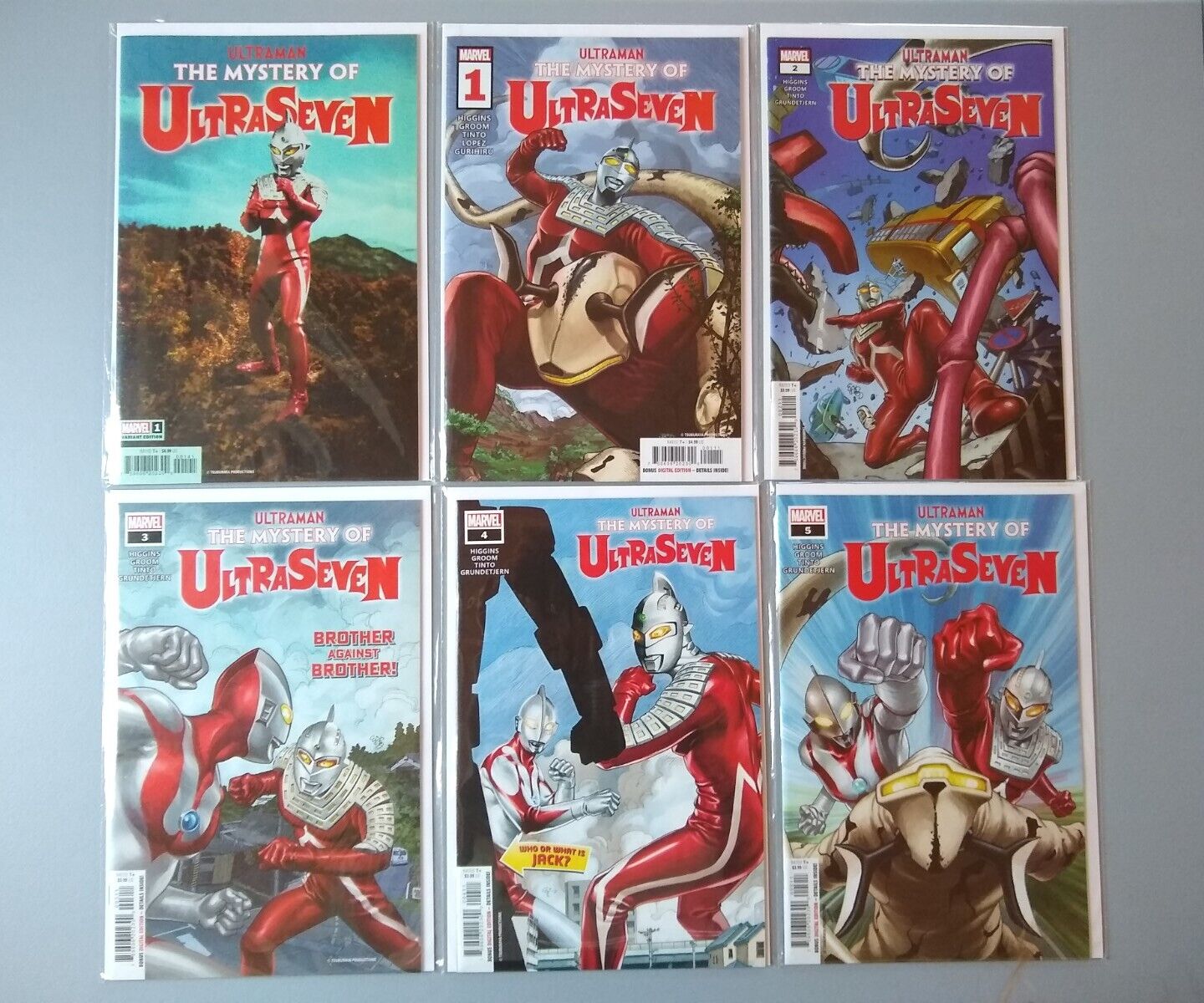 Ultraman The Mystery Of Ultra Seven #1-5 (2022) Marvel Complete Plus Variant NM