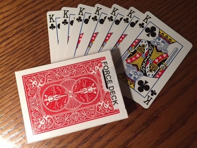 1 DECK Bicycle red one-way forcing deck 54 playing cards FREE USA SHIPPING