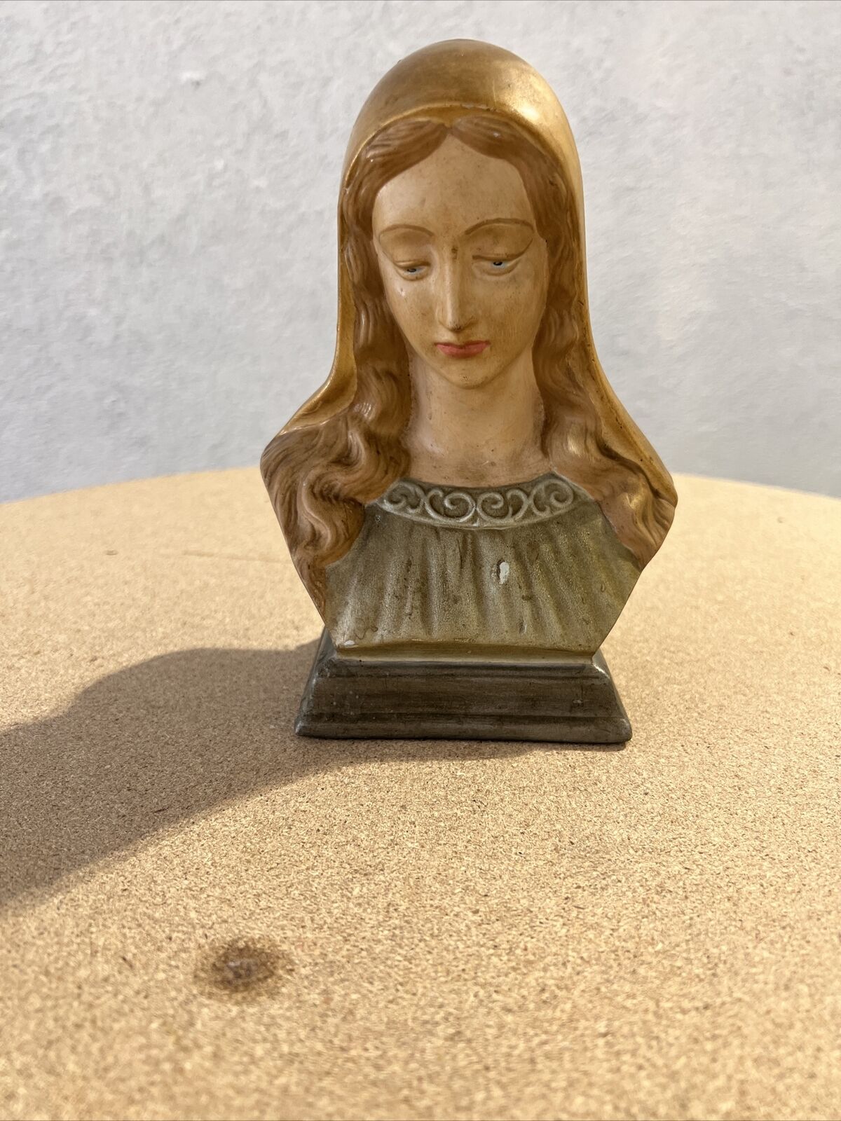 VTG Ceramic Virgin Mary  7” Religious Bust