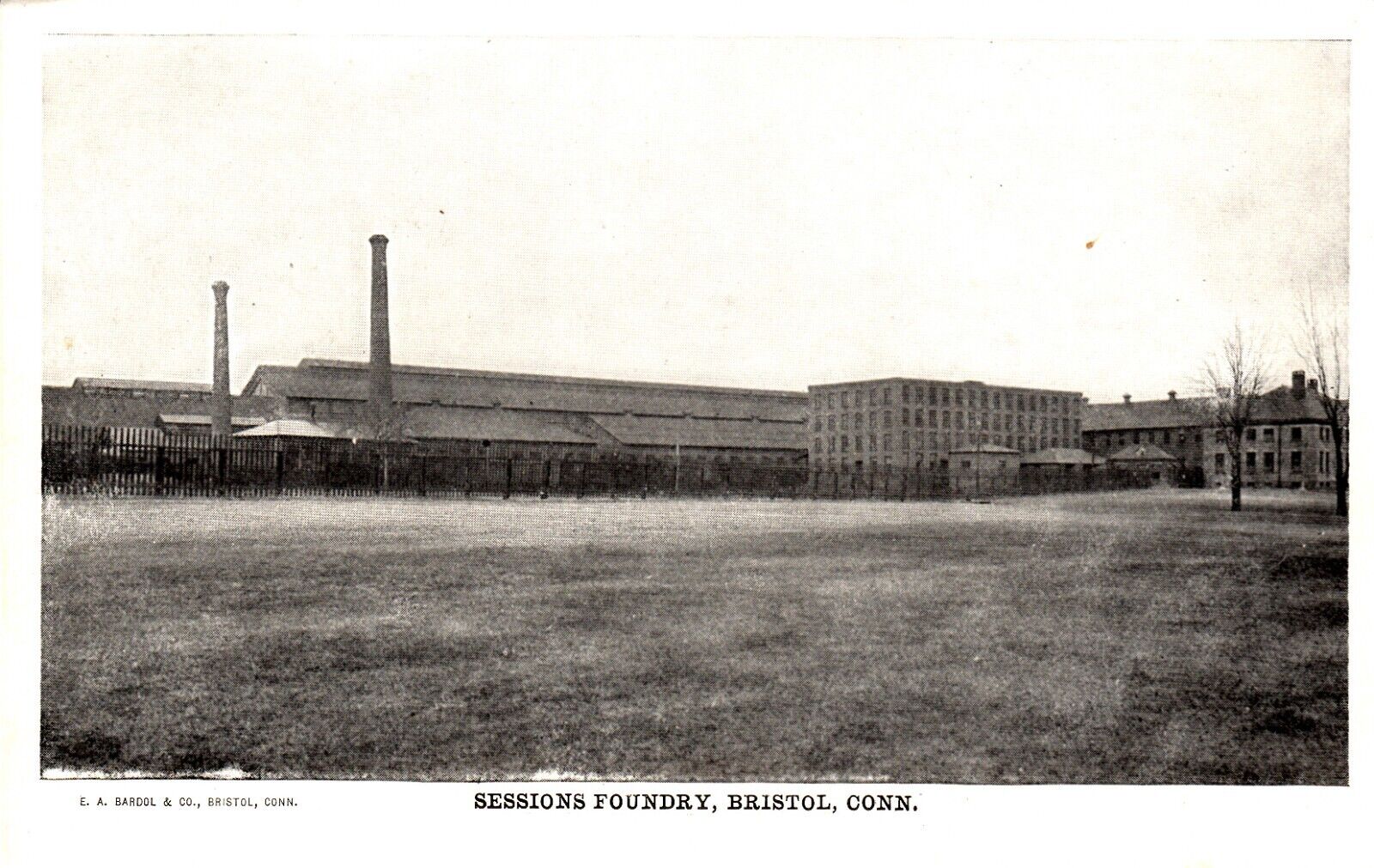 Bristol CT Sessions Foundry before 1907 Unused Postcard