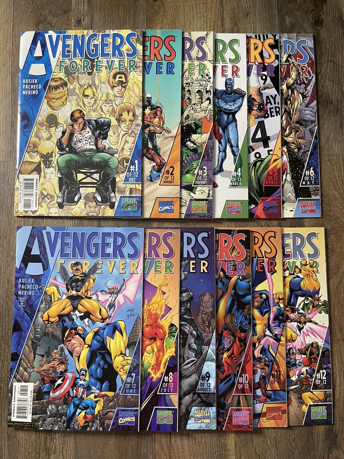 Avengers Forever #1-12 Complete Series Set 1998 Marvel Comics Kang Origin Story