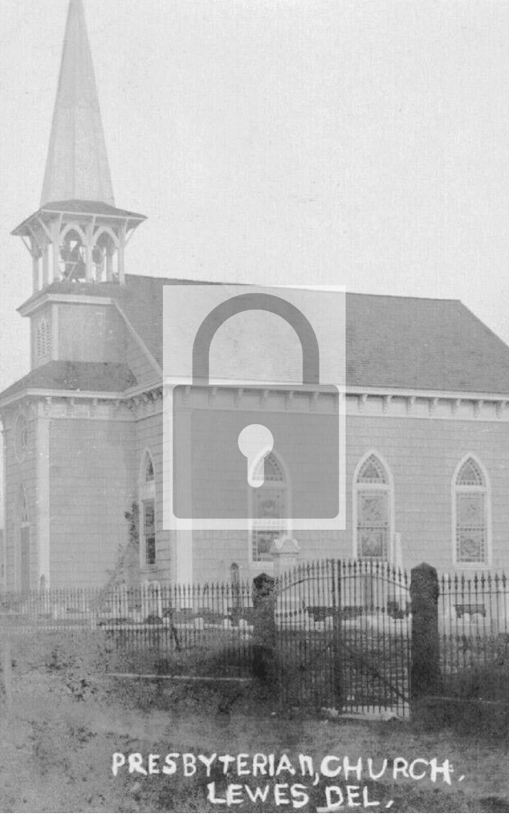 Presbyterian Church Lewes Delaware DE Reprint Postcard