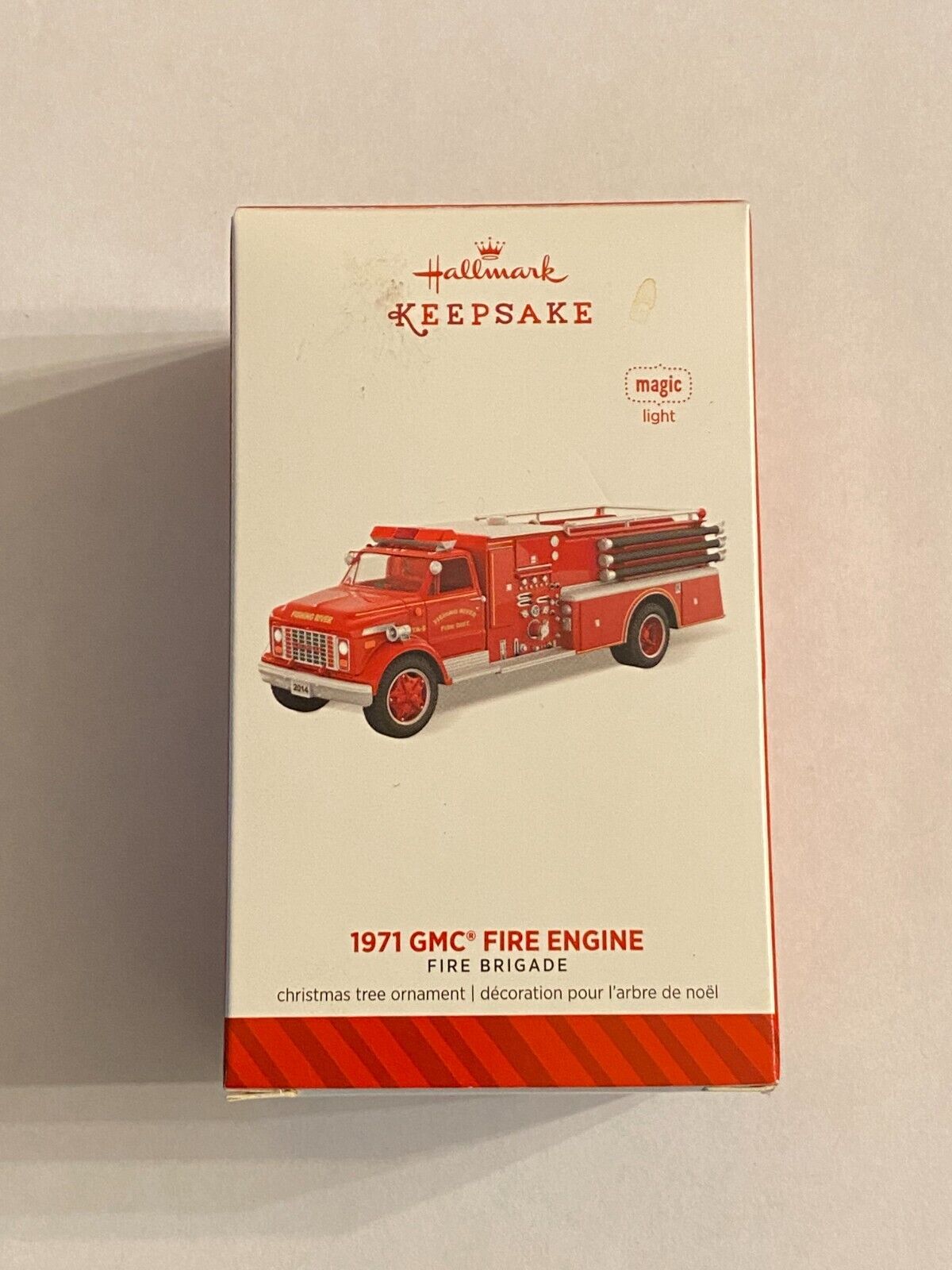 HALLMARK 1971 GMC Fire Engine #12 Series 2014 Christmas Ornament