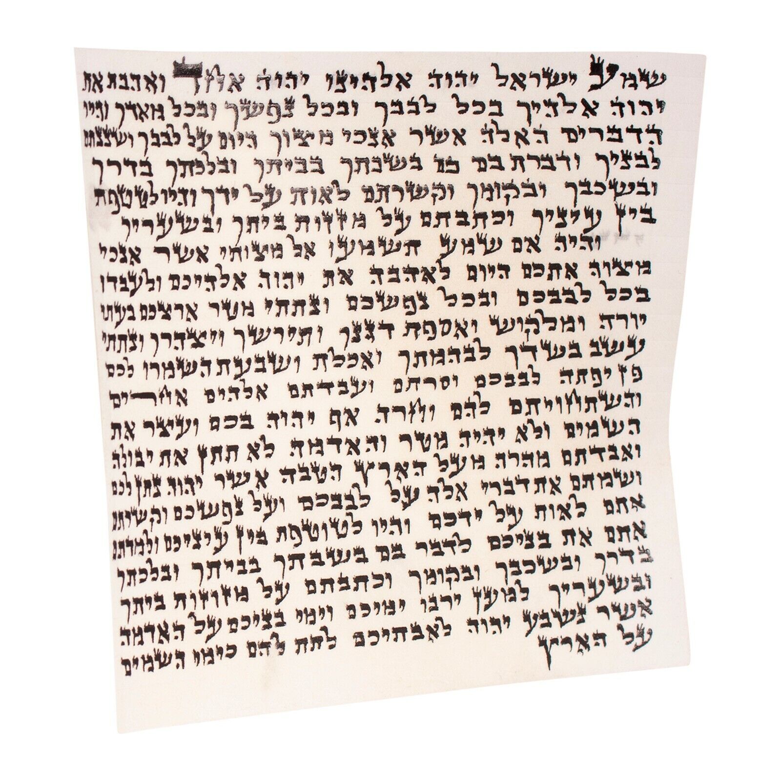Handmade Kosher Scroll for Mezuzah Jewish Hebrew Klaf Shema Parchment 10cm/4\