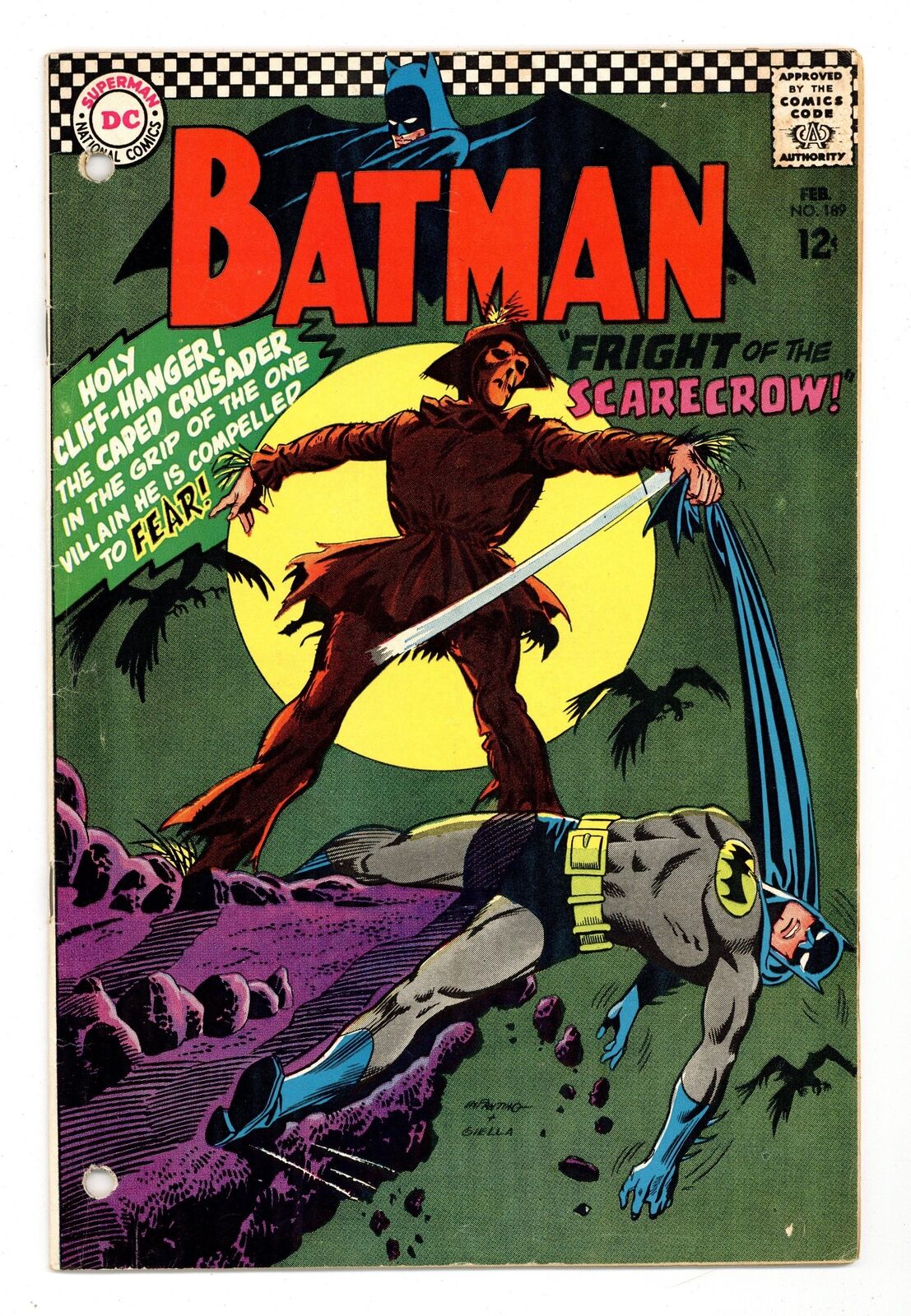Batman #189 FR/GD 1.5 1967 1st SA app. Scarecrow
