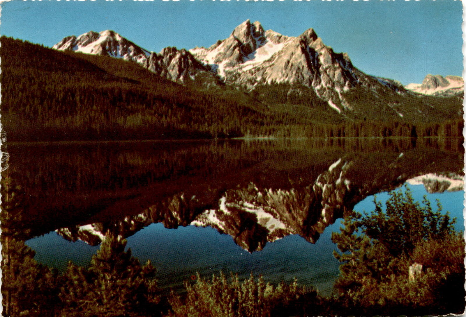 Stanley Lake, Stanley Basin, Idaho, flight, Boise, mountains, cool weat postcard