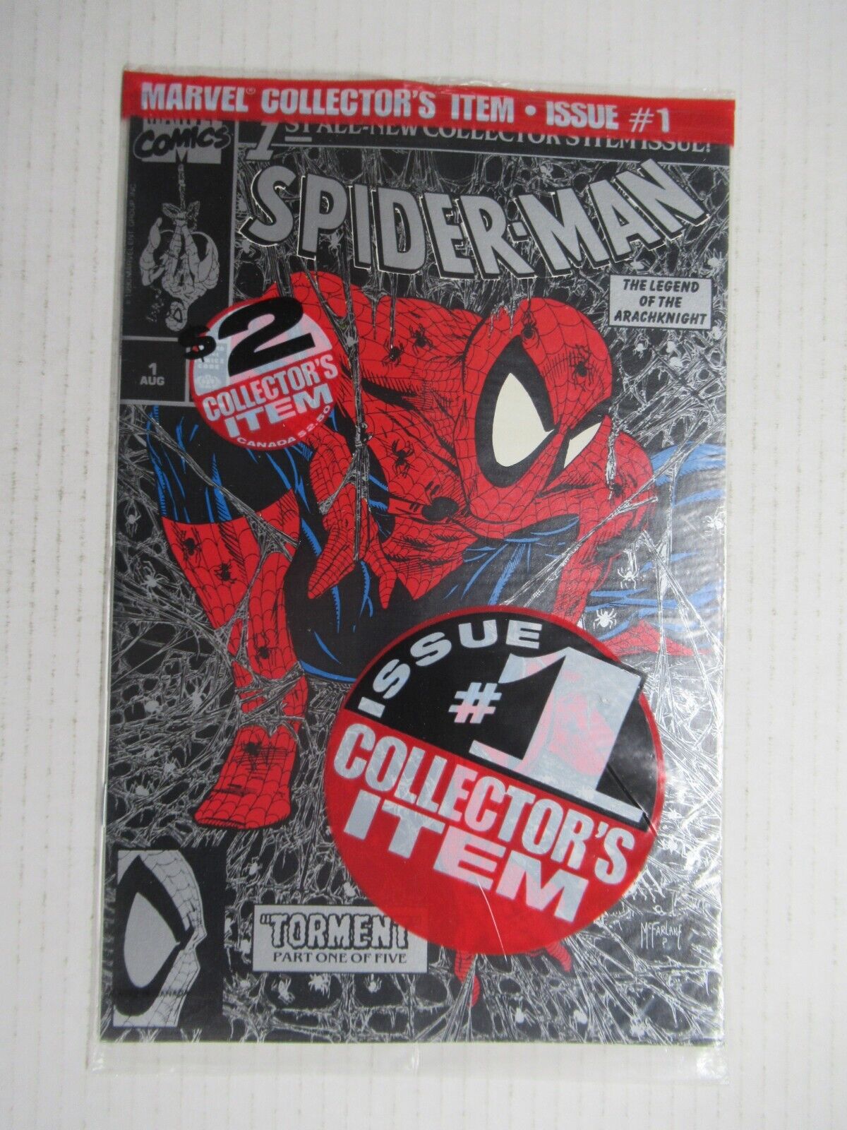 Sealed 1990 Marvel Comics Silver Spider-Man #1 Polybagged
