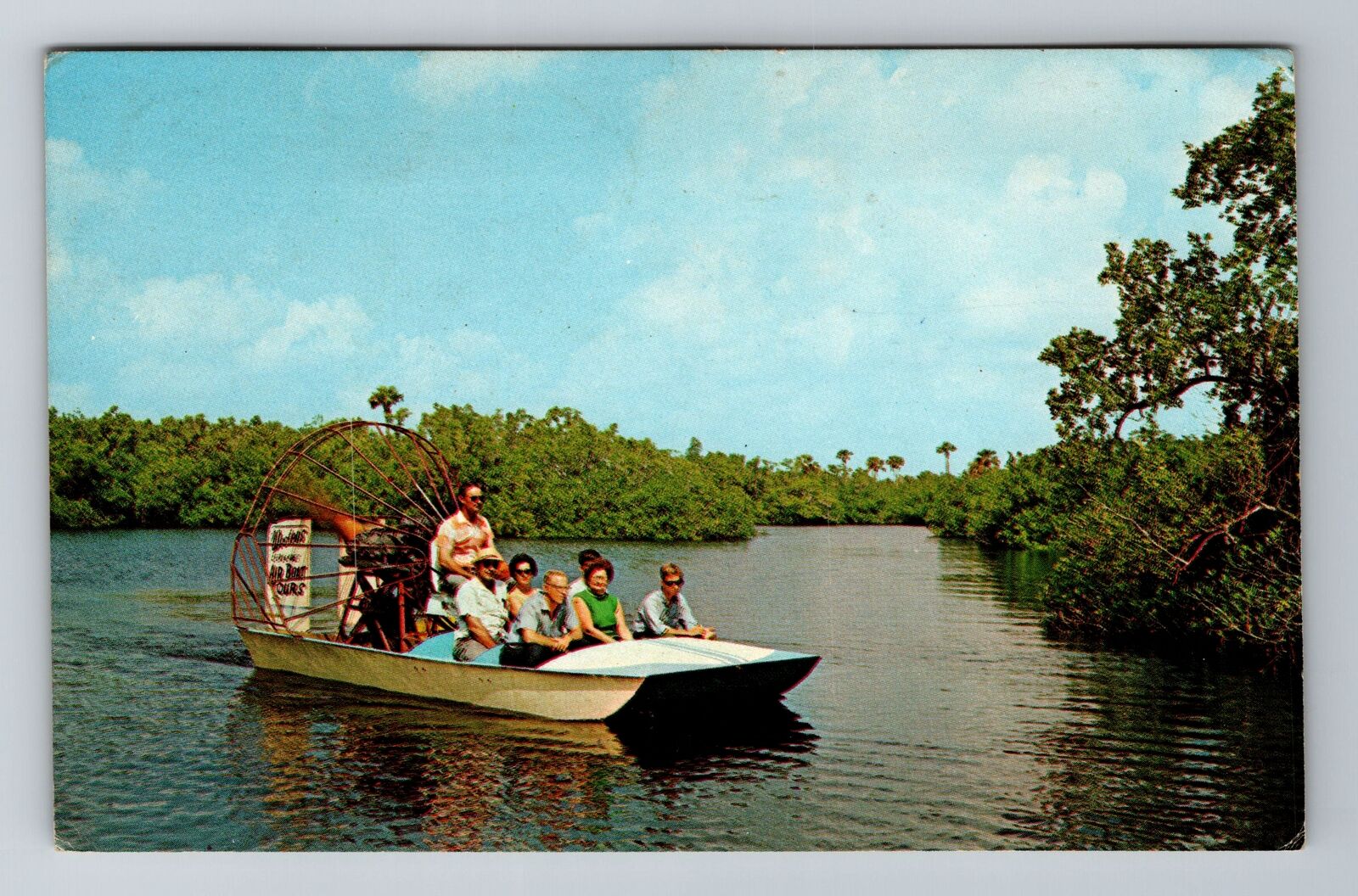 Everglades FL-Florida, Everglade Airboat Tours, c1975 Antique Vintage Postcard