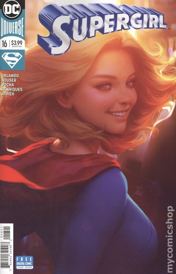 Supergirl #16B Lau Variant VF 2017 Stock Image