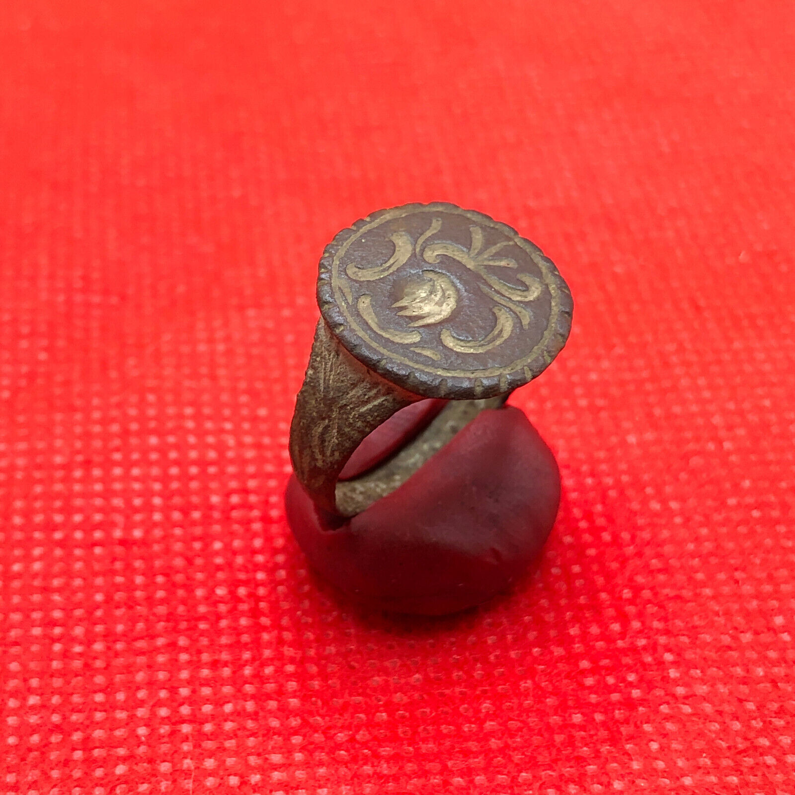 Rare Antique Bronze Ring of the Middle Ages Ancient Medieval Collectible Old