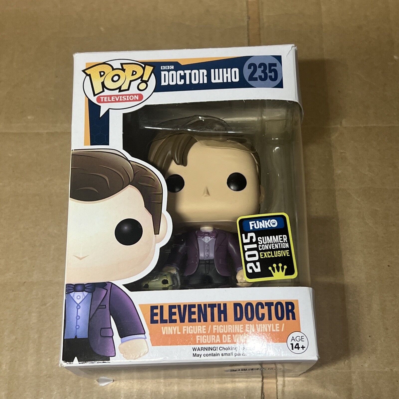 Funko Pop Doctor Who ELEVENTH DOCTOR #235 Figure Brand New *Box Damage*