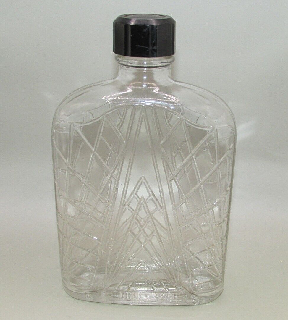 Vintage Deco Owens Illinois Pharmacy HANDY FLACON Flask Bottle 1930 - 1936