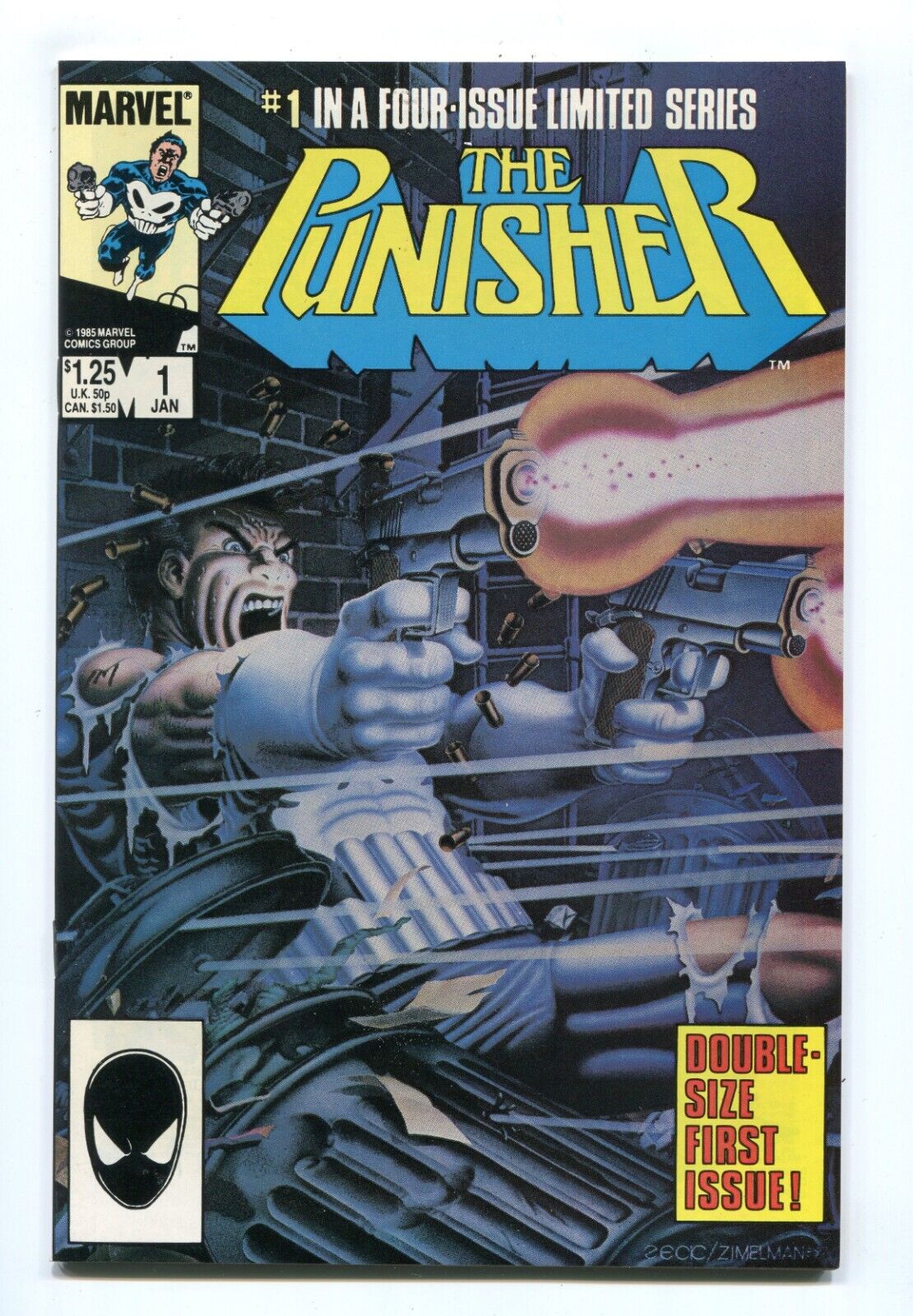 THE PUNISHER #1 - ORIGIN RETOLD - JIGSAW - 1ST APPS - SUPER HIGH GRADE - 1986