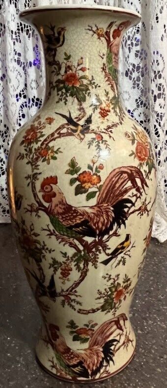 vintage asian chinese vase Rooster. 1960-70. Original gift