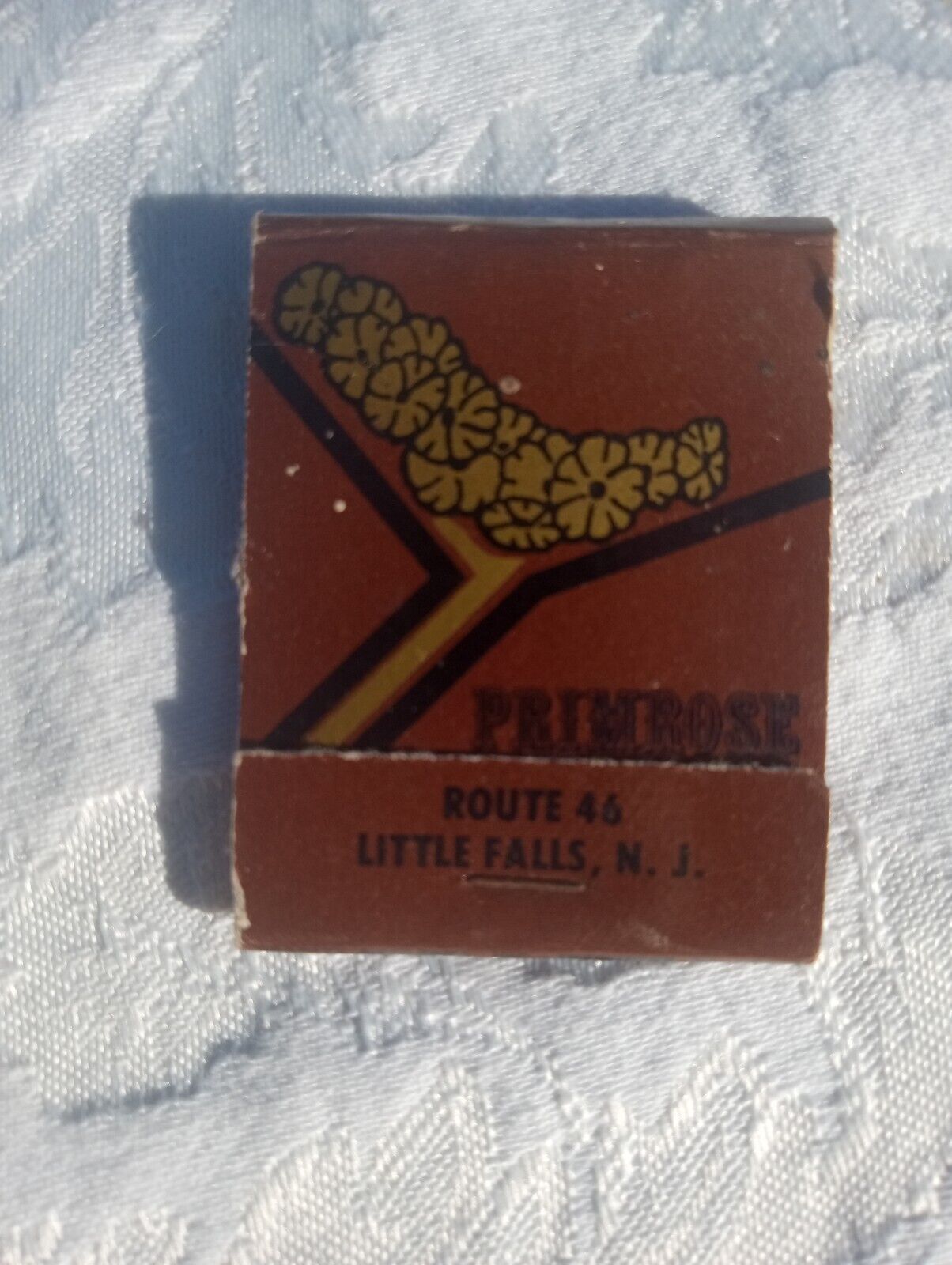 Vintage Matchbook Cover Primrose Restaurant Little Falls New Jersey Matches