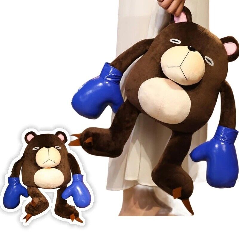 17 inch 45cm Anime Jujutsu Kaisen Cosplay BearPlush Gojo Itadori Box Boxing New