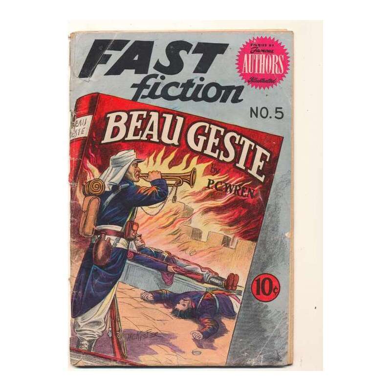 Fast Fiction (1949 series) #5 in Very Good minus condition. Seaboard comics [b|