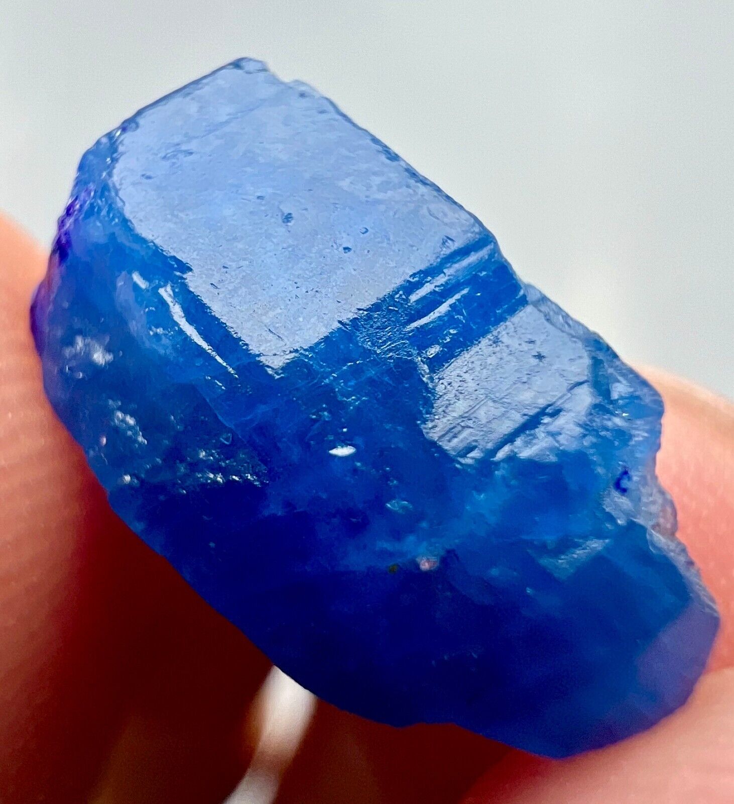 Full Terminated Top Blue Afghanite Crystal @Badakhshan @Afg 8.7 Carats
