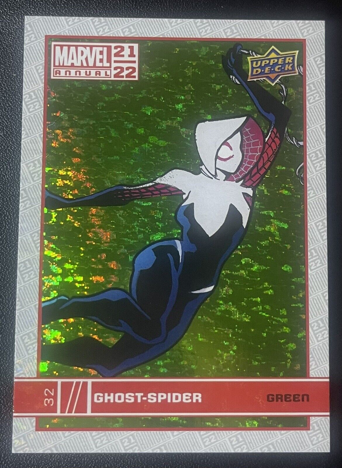2021-22 Upper Deck Marvel Annual Green Spider-Woman Ghost-Spider #32 0s5r