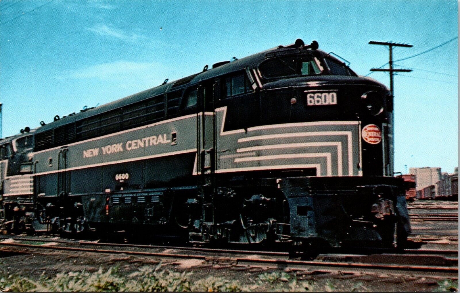 New York Central 6600 Train Fairbanks Morse Model CFA 16-4 Cab Unit Postcard