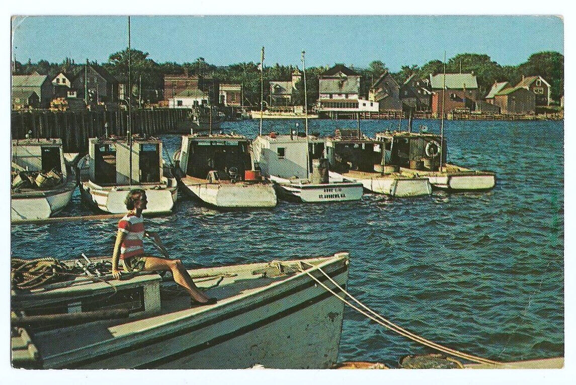 St Andrews Harbor New Brunswick Postcard CANADA