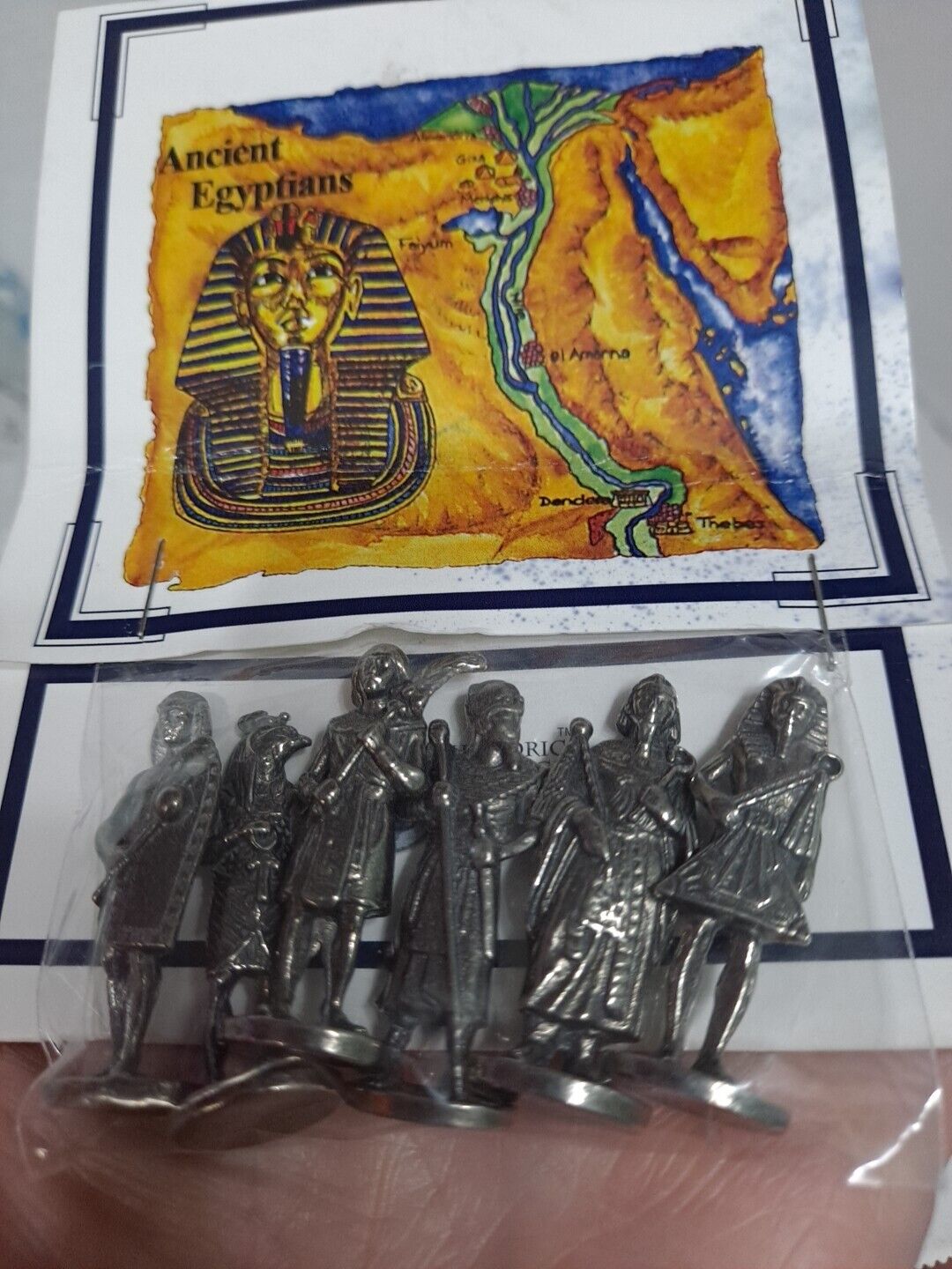 Winter Reproductions Ancient Egyptians 6 pc Boxed Set Pewter NIB