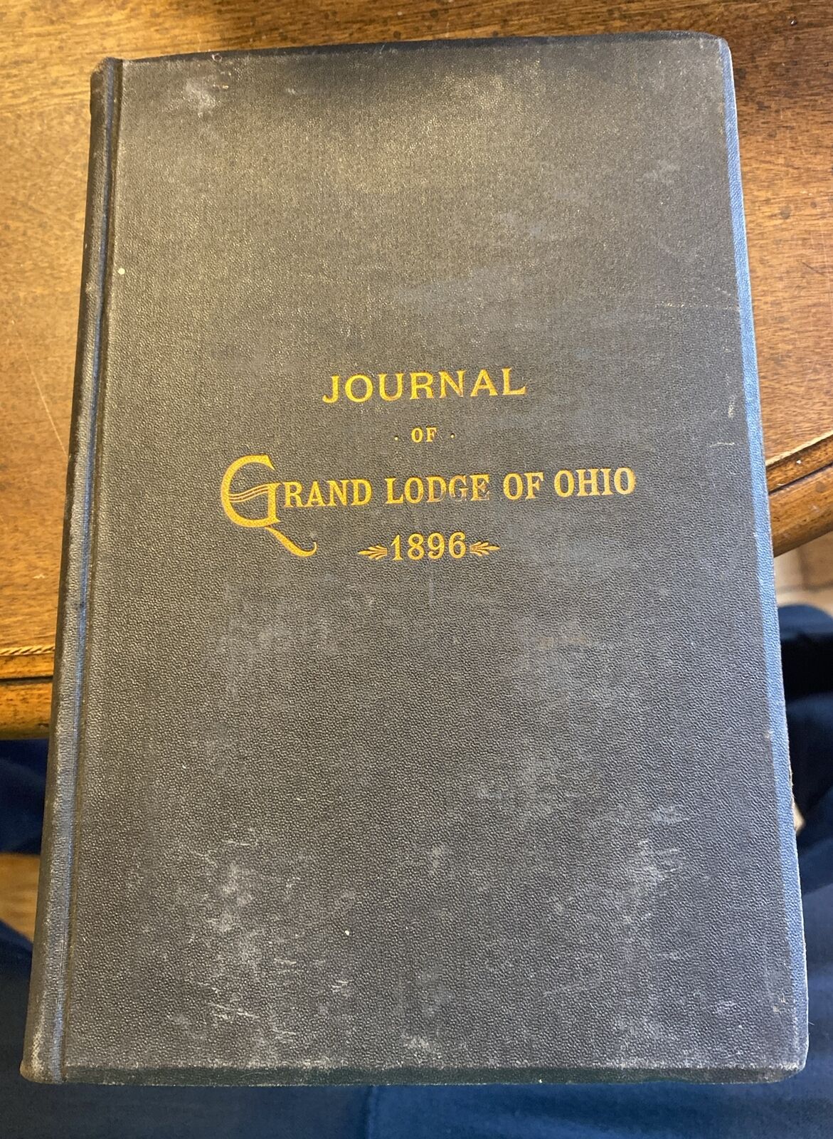 I.O.O.F. Journal Grand Lodge Of Ohio 1896 Hardcover Book VG - Held At LIMA
