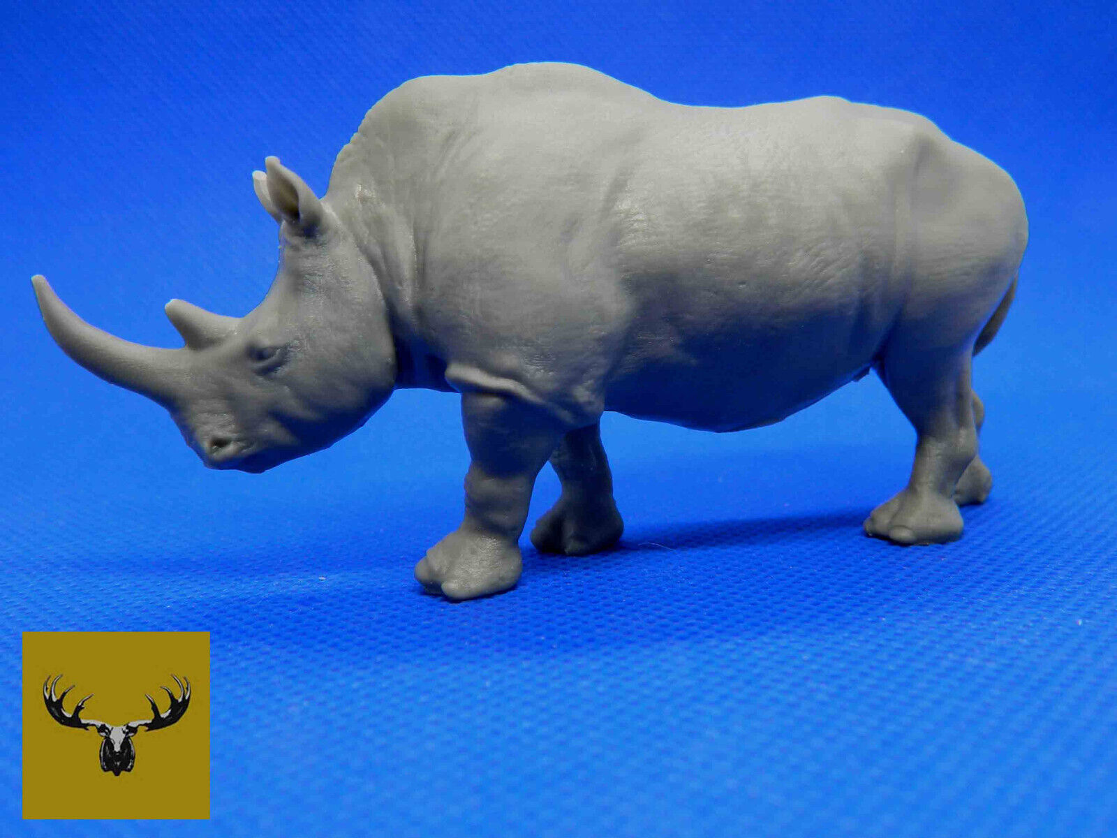 Modern White Rhinoceros in 1/35 scale. Super detailed, resin cast