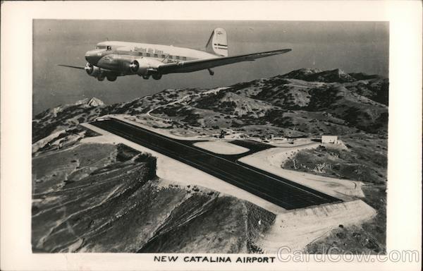 RPPC Avalon,CA New Catalina Airport,United Airlines DC-3 Los Angeles County EKC