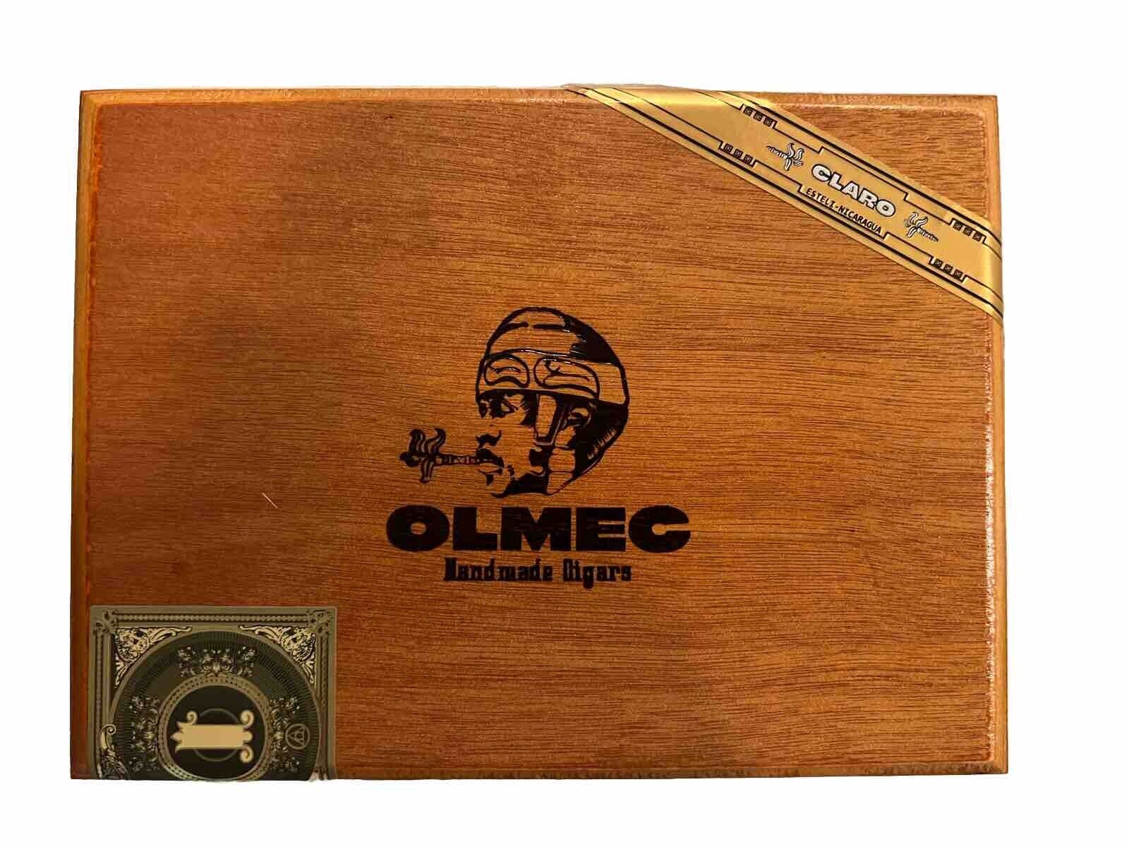 Olmec Claro DB Corona Empty Wood Cigar Box 8\