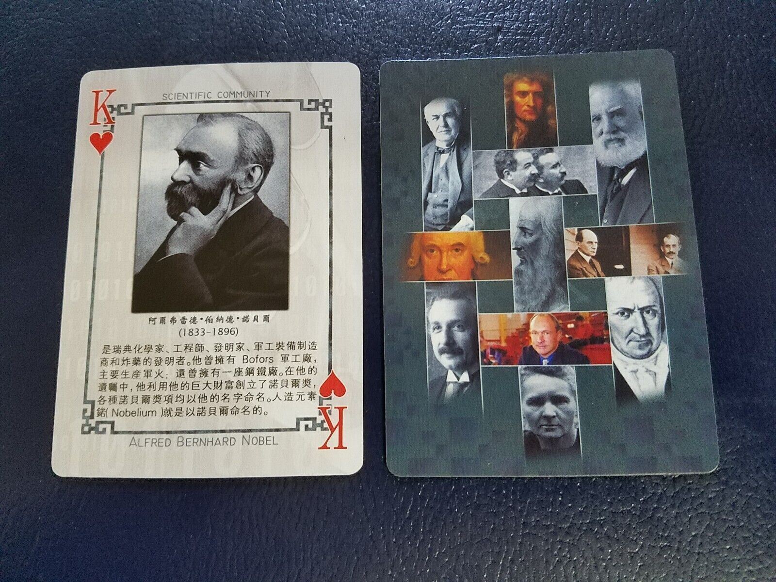Alfred Nobel Swedish chemist Scientific Community Playing Card