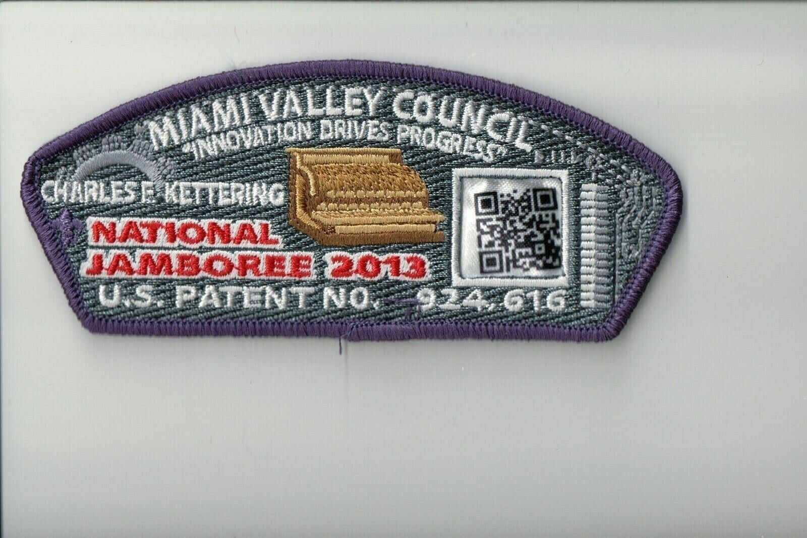 Miami Valley Council 2013 JSP Bar Code patch (Purple)