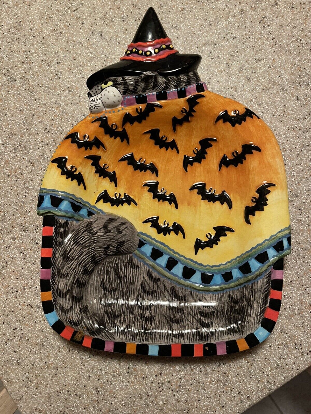 Fitz & Floyd Kitty Witches Halloween Platter