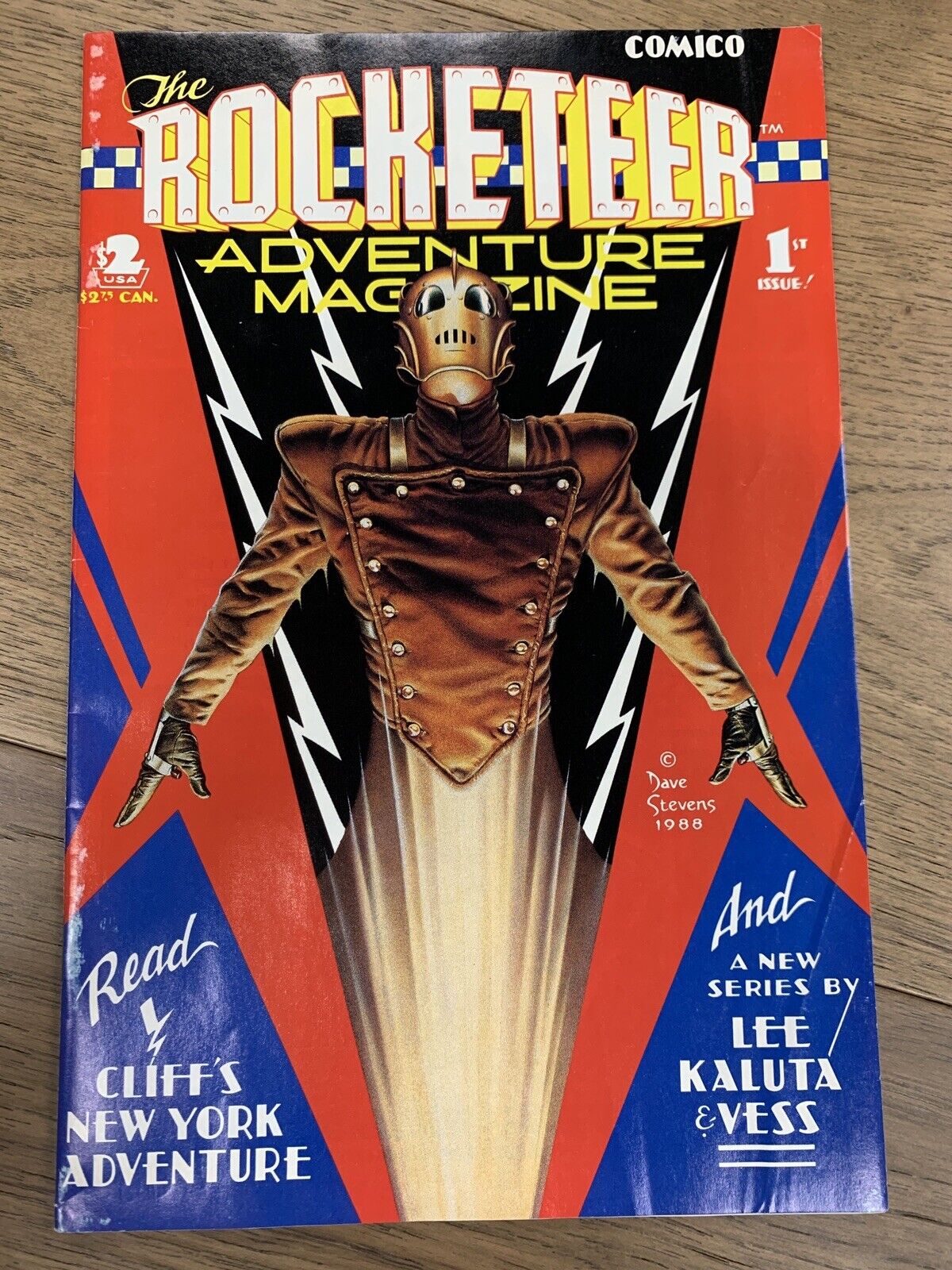 The Rocketeer Adventure Magazine #1 Comico Dave Stevens